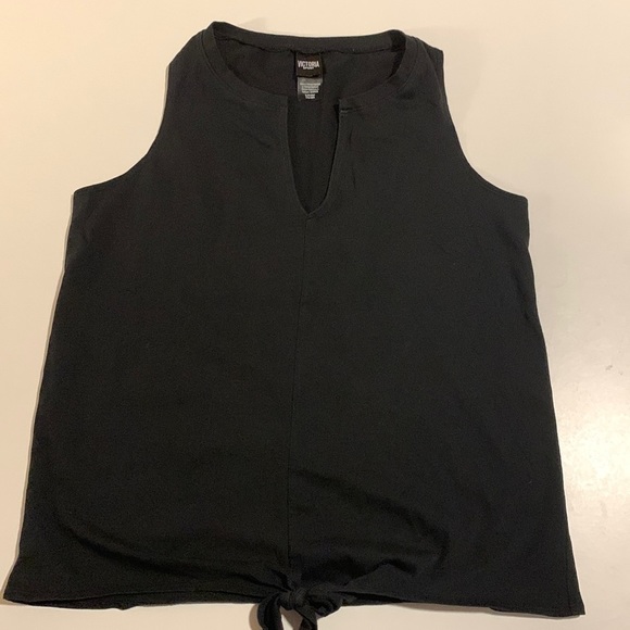 VICTORIA Sports Size S Exercise Top Black - Picture 2 of 6